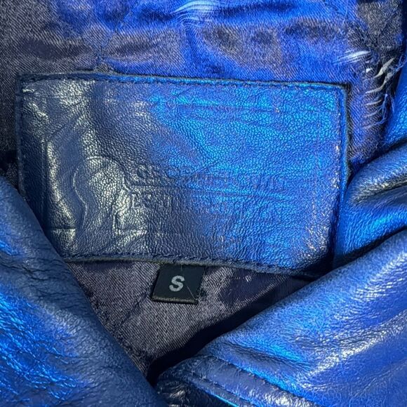 Georgetown leather design ladies soft leather jacket coat size small Y2K retro - Picture 4 of 16